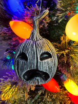 Set of 4 Logo Pumpkin Ornaments Display