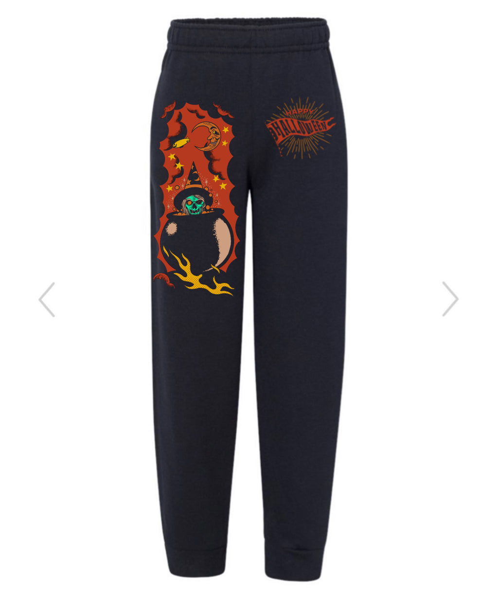 Happy Halloween Witch Jogger Sweatpants The Halloween Shirt Company