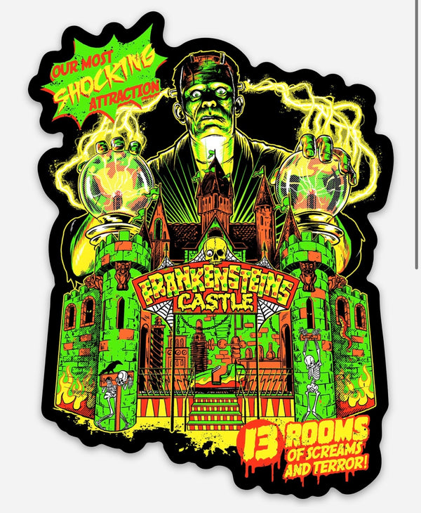 4" Vinyl Sticker - Frankenstein Castle