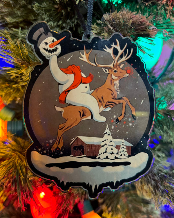 5" Headless Snowman Acrylic Ornament