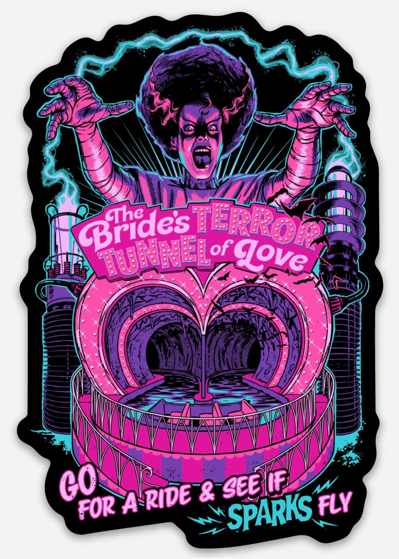 4" Vinyl Sticker - The Bride's Terror Tunnel of Love