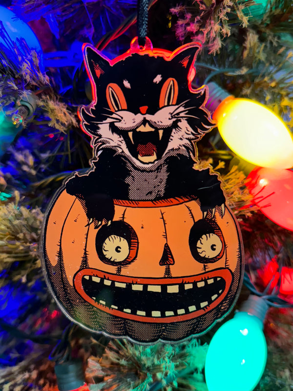 5" Vamp Kitty Acrylic Ornament