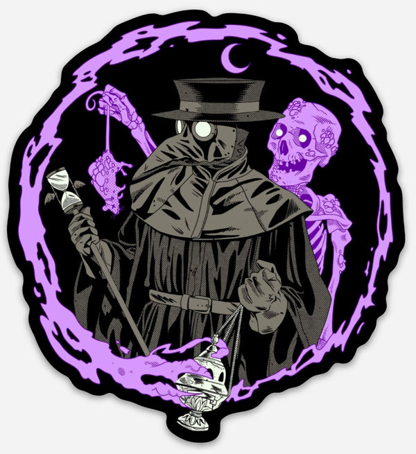 4" Vinyl Sticker - Plague Doctor