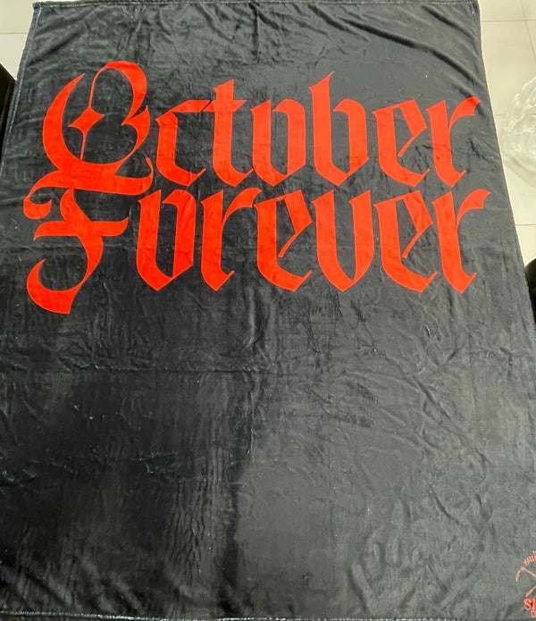63x50 October Forever Fuzzy Blanket Throw