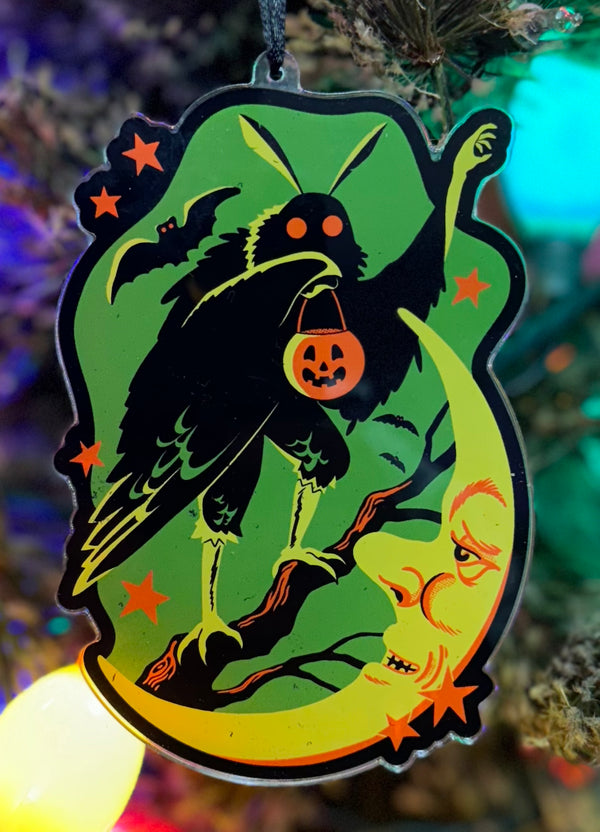 5" Mothman Acrylic Ornament