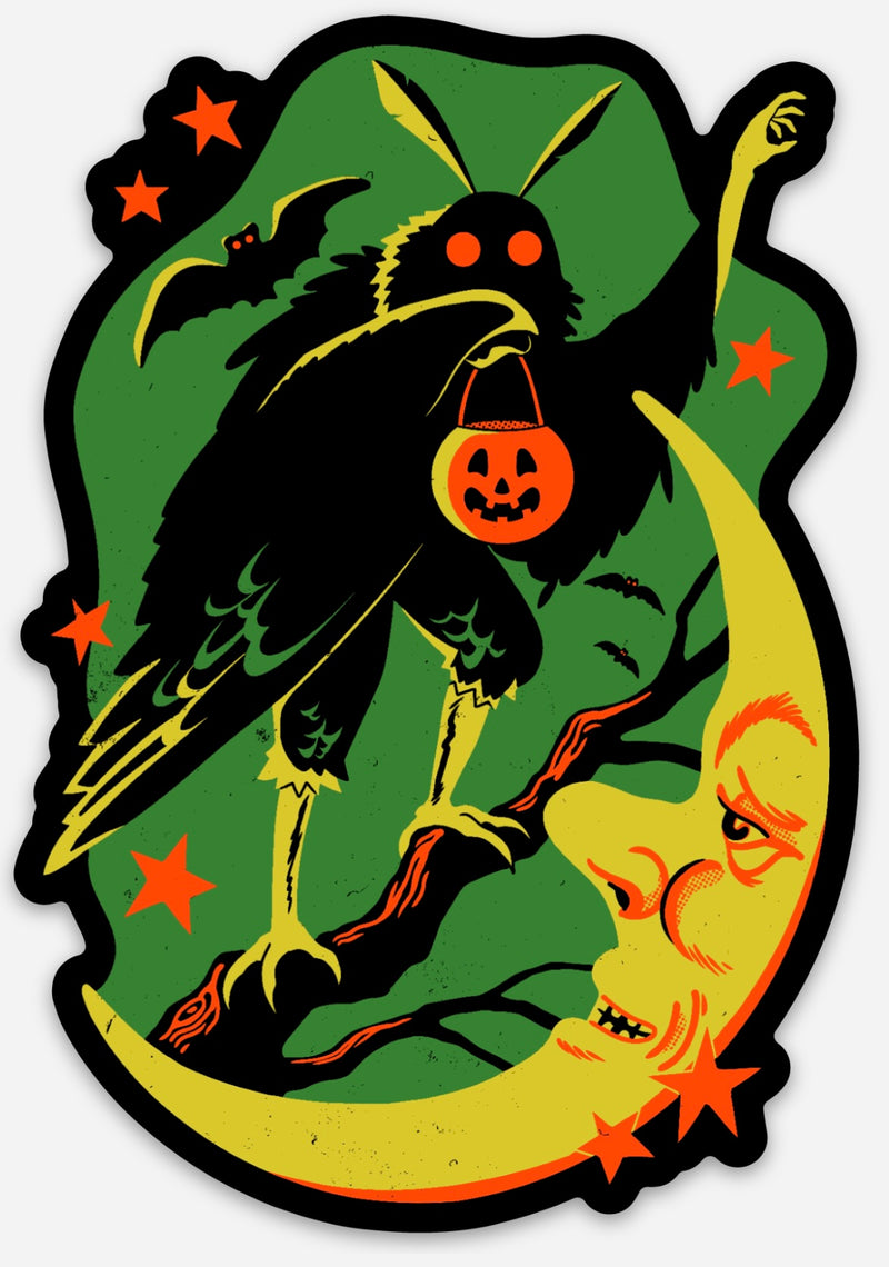 4" Vinyl Sticker - Cryptid Mothman