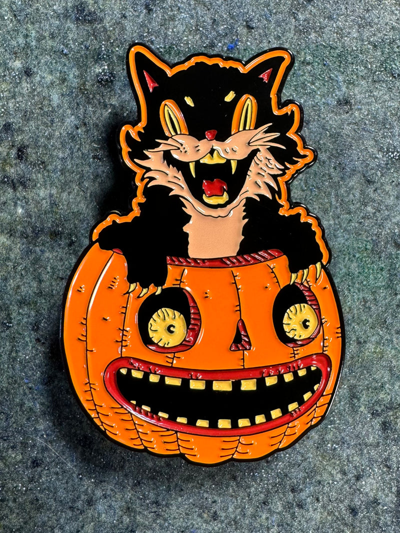 2” Vamp Kitty Enamel Pin