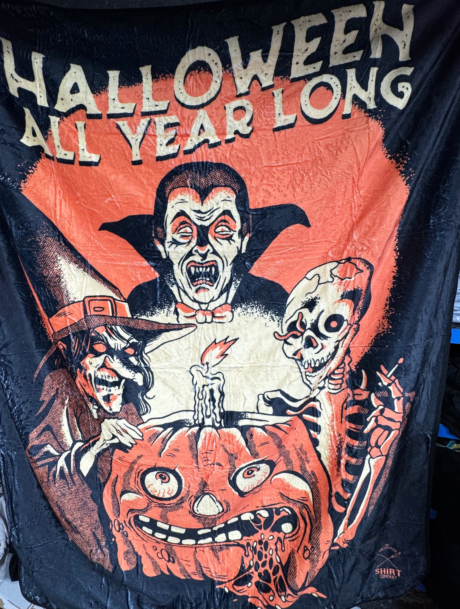 63x50 Halloween All Year Long Fuzzy Blanket Throw – The Halloween