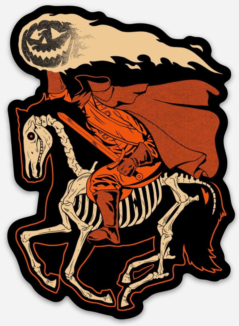 4" Vinyl Sticker - Skelly Headless Horseman