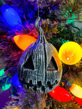 Set of 4 Logo Pumpkin Ornaments Display