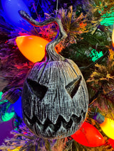 Set of 4 Logo Pumpkin Ornaments Display