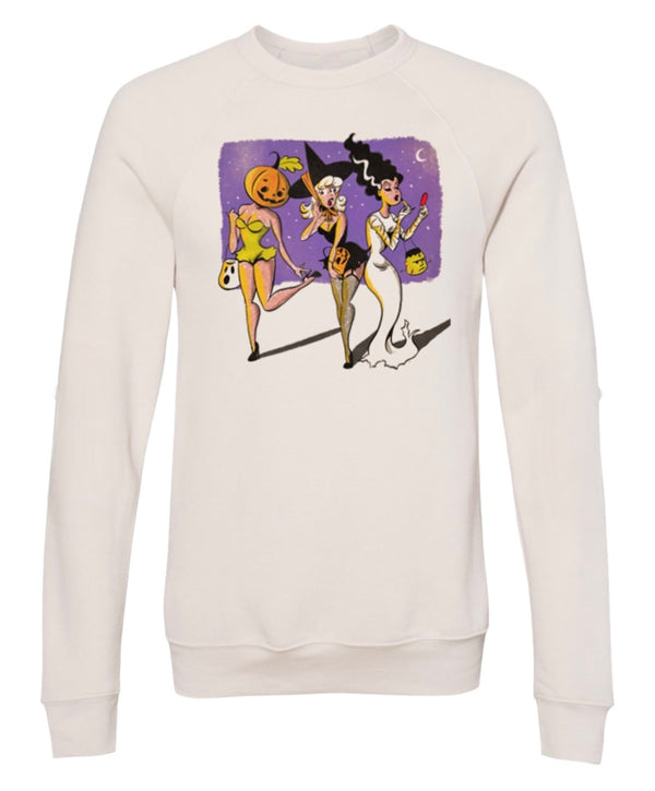 Trick or Treat Ladies Crewneck Sweatshirt