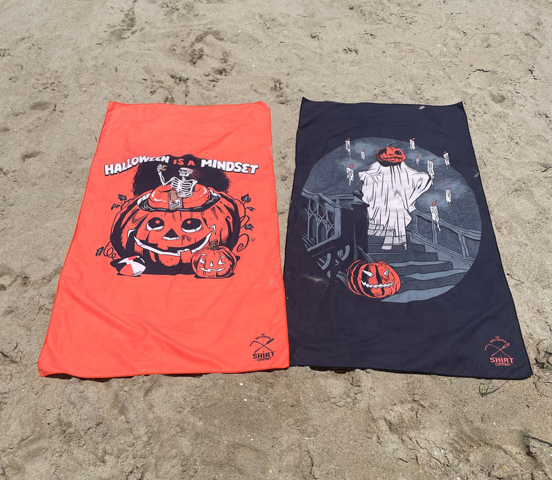 60x30 Halloween Mindset Beach Towel