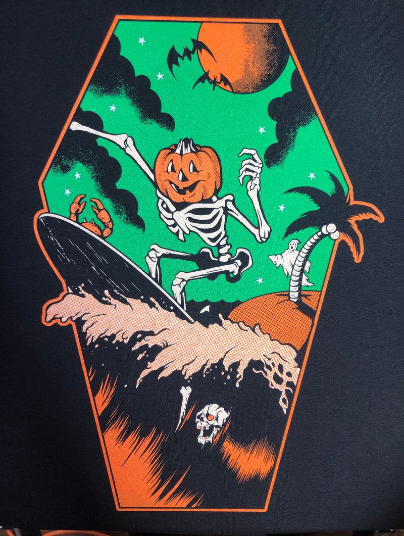 Pumpkin Surfer Tee - Black