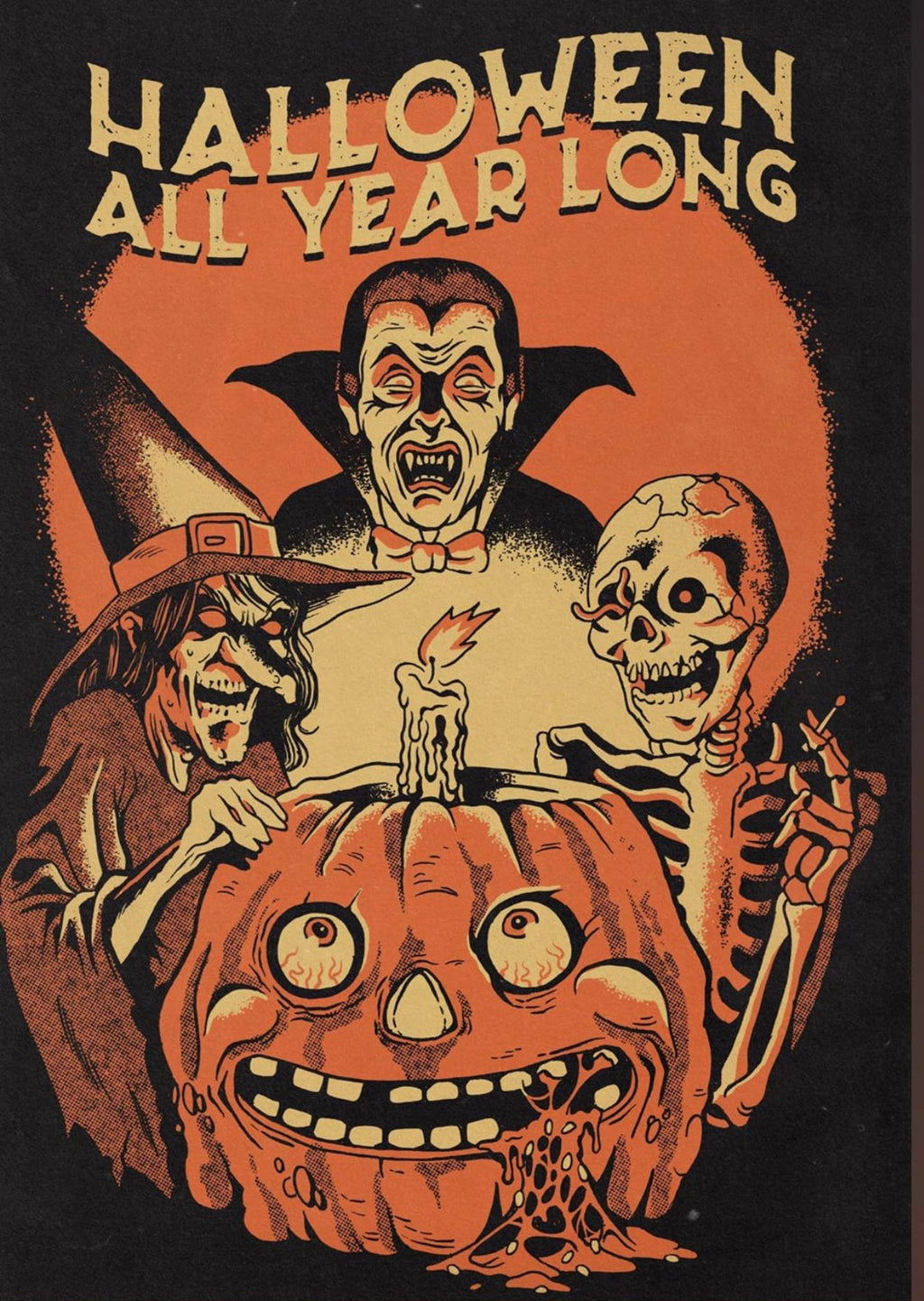 Halloween All Year Long Tee The Halloween Shirt Company