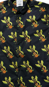 Halloween Character Totem Button Up Shirt