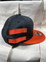 HSC Logo Orange Stripe/Heather Black SnapBack Cap/Hat